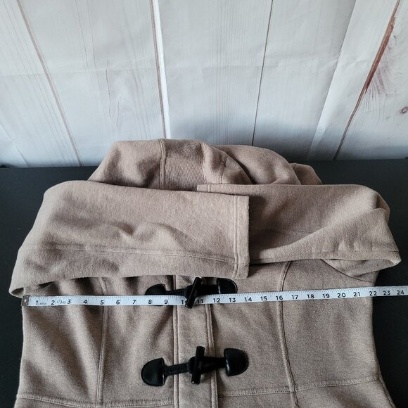 Sebby Toggle/Zip/Button Front Jacket, Women’s XL, Tan, Tailored Fit EUC - Picture 6 of 7